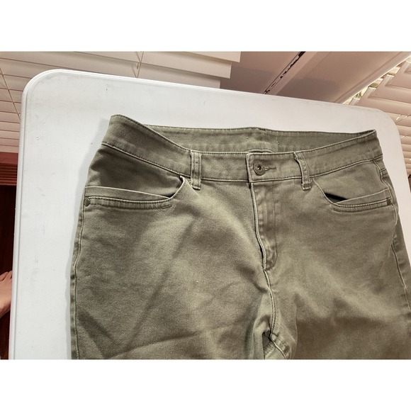 Olive‎ Green Pants Wide Leg Casual Everyday Trousers Size Unknown - Picture 3 of 9